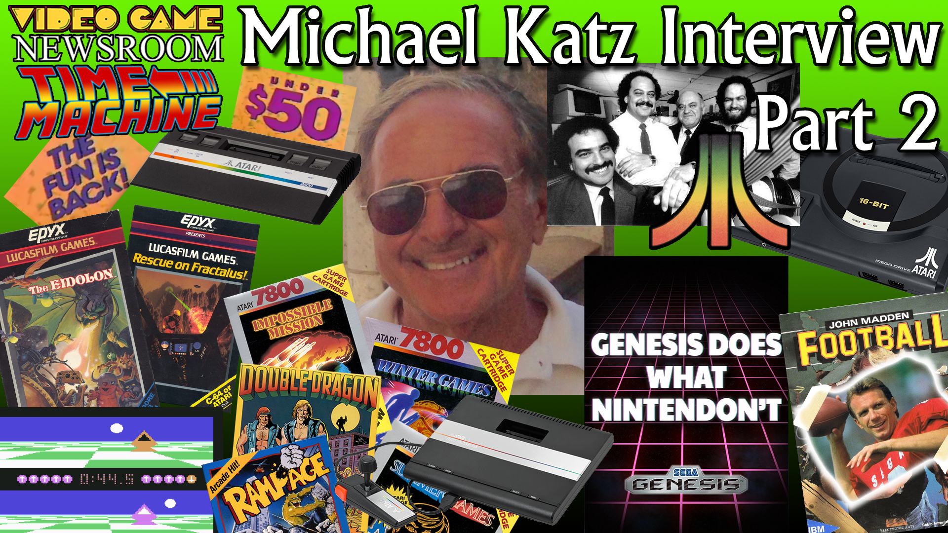 Video Game Newsroom Time Machine