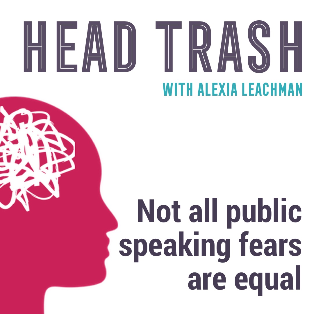 Not all public speaking fears are equal