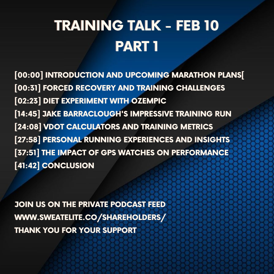 Ozempic & Marathon Training + Analysing Jake Barraclough's 2:16 Marathon Training Session | Training Talk Feb 10