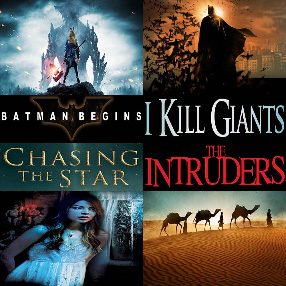 Week 169: (I Kill Giants (2017), Chasing the Star (2017), Intruders (2015), Batman Begins (2005))