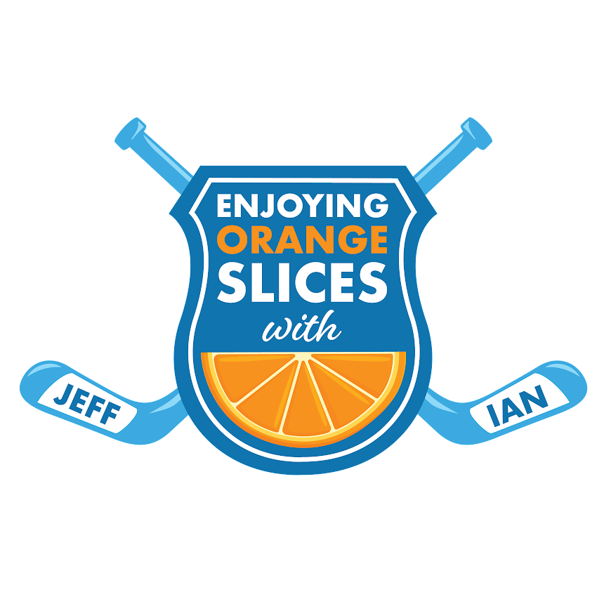 Enjoying Orange Slices with Jeff & Ian