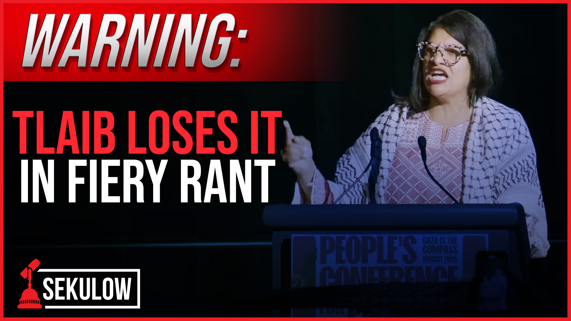 WARNING: Tlaib Loses it in Fiery Rant