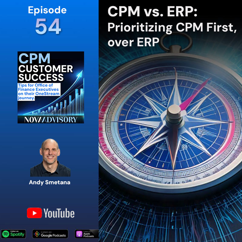 OneStream CPM Customer Success: Tips for Office of Finance Executives on their Corporate Performance Management journey