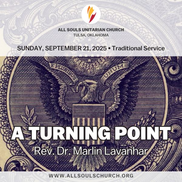 'A TURNING POINT' - Rev. Dr. Marlin Lavanhar 'A TURNING POINT' - Rev. Dr. Marlin Lavanhar