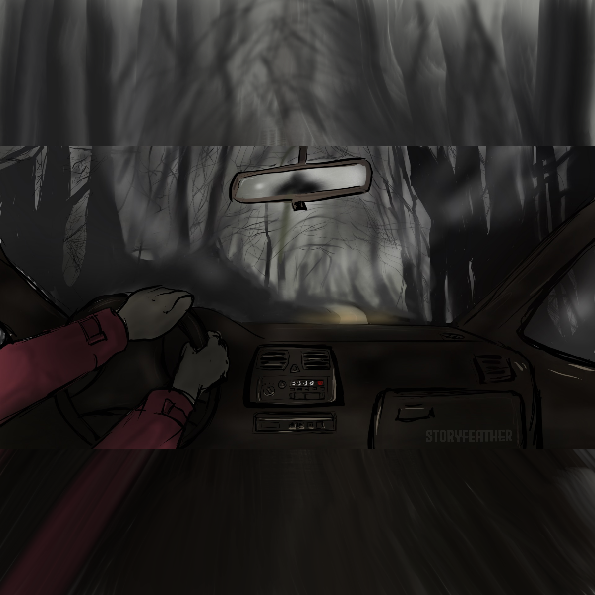 Through the Woods at Night