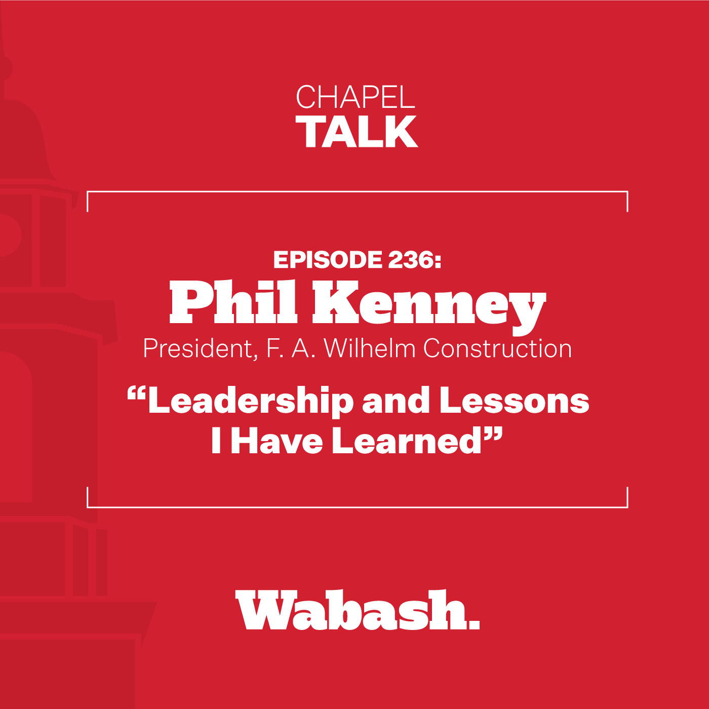Chapel Talk at Wabash College