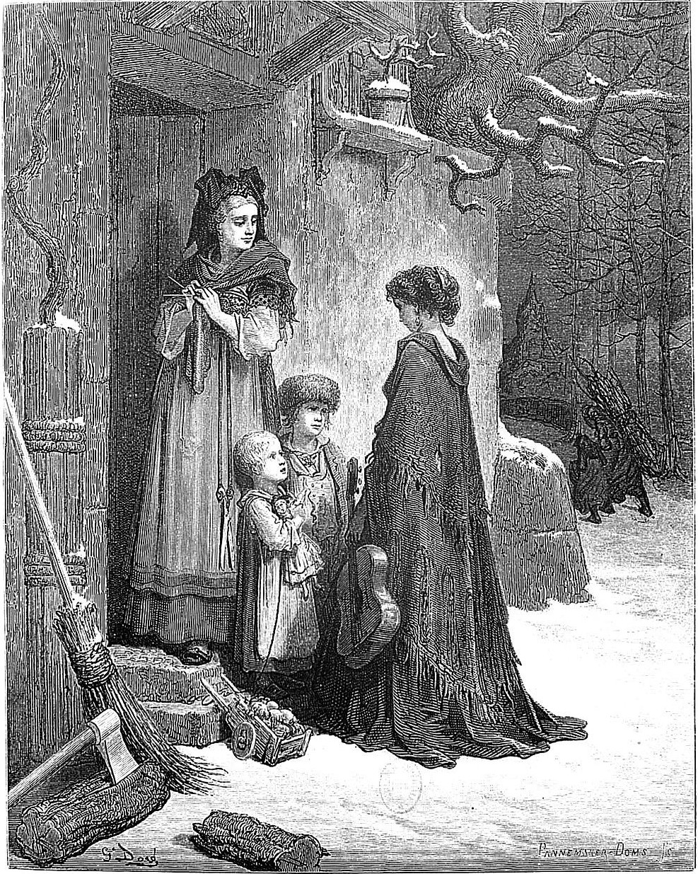 The Grasshopper and the Ant, and The Raven and The Fox - French Fables