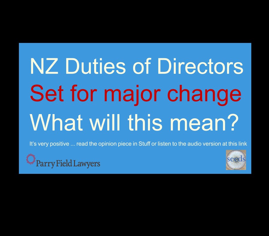 Duties of Directors set for Major Change in NZ: What could this mean?