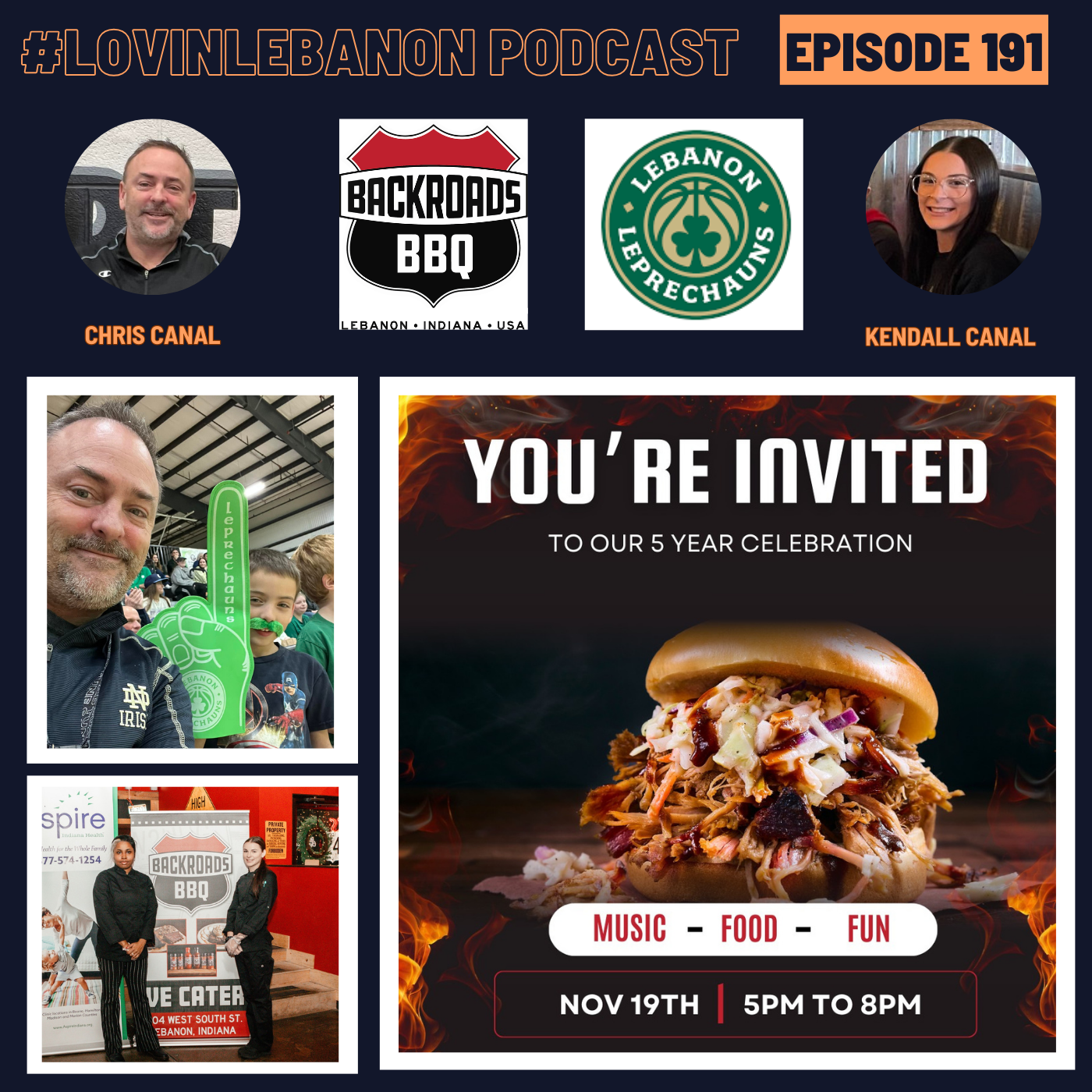 Episode 191 - Backroads BBQ & Lebanon Leprechauns | Chris & Kendall Canal