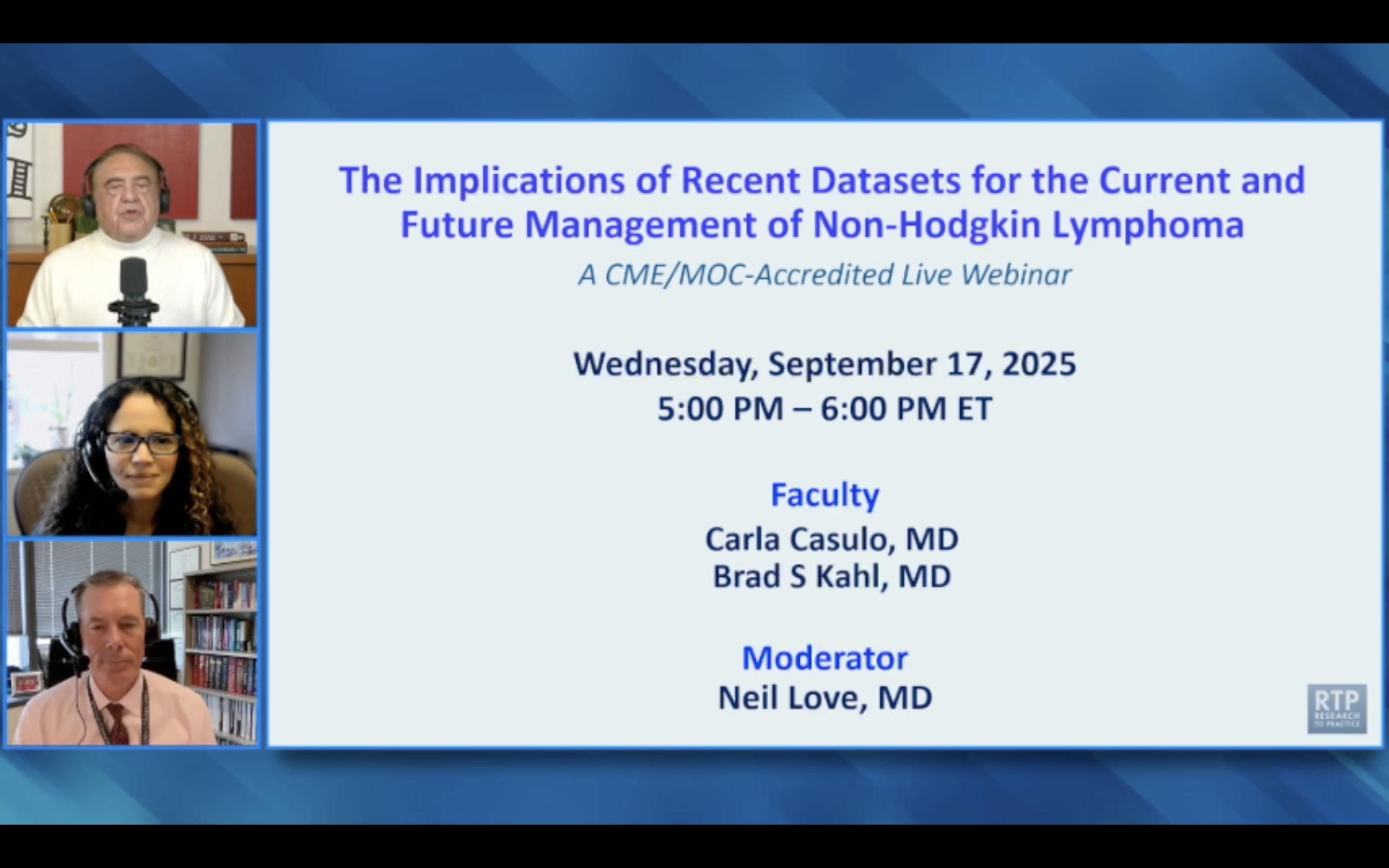 Non-Hodgkin Lymphoma — The Implications of Recent Datasets for Current and Future Disease Management