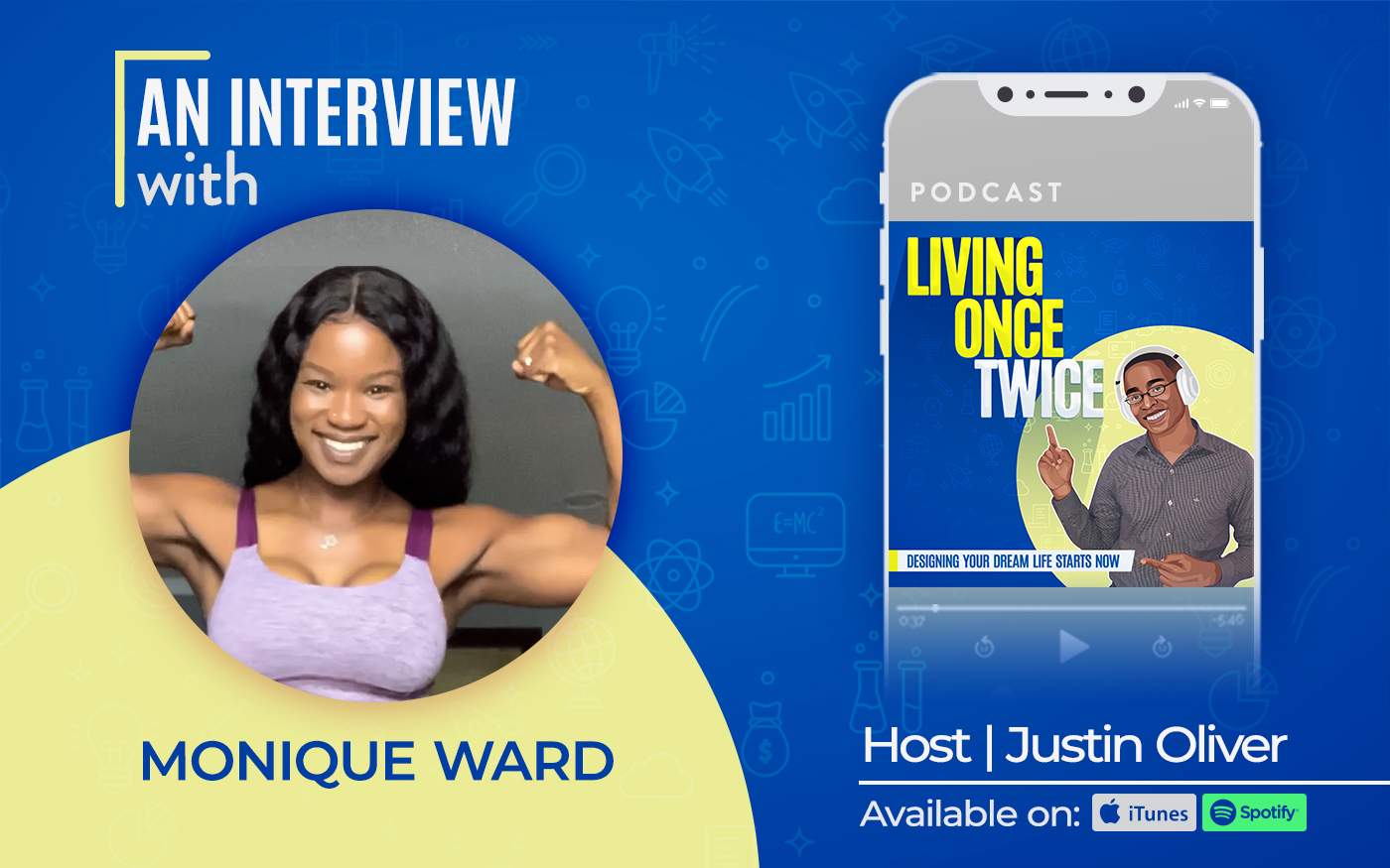 Living Once Twice Ep 20 - The Secret to Success in Your Health & Wellness Journey w/ Fitness Motivator Monique Ward