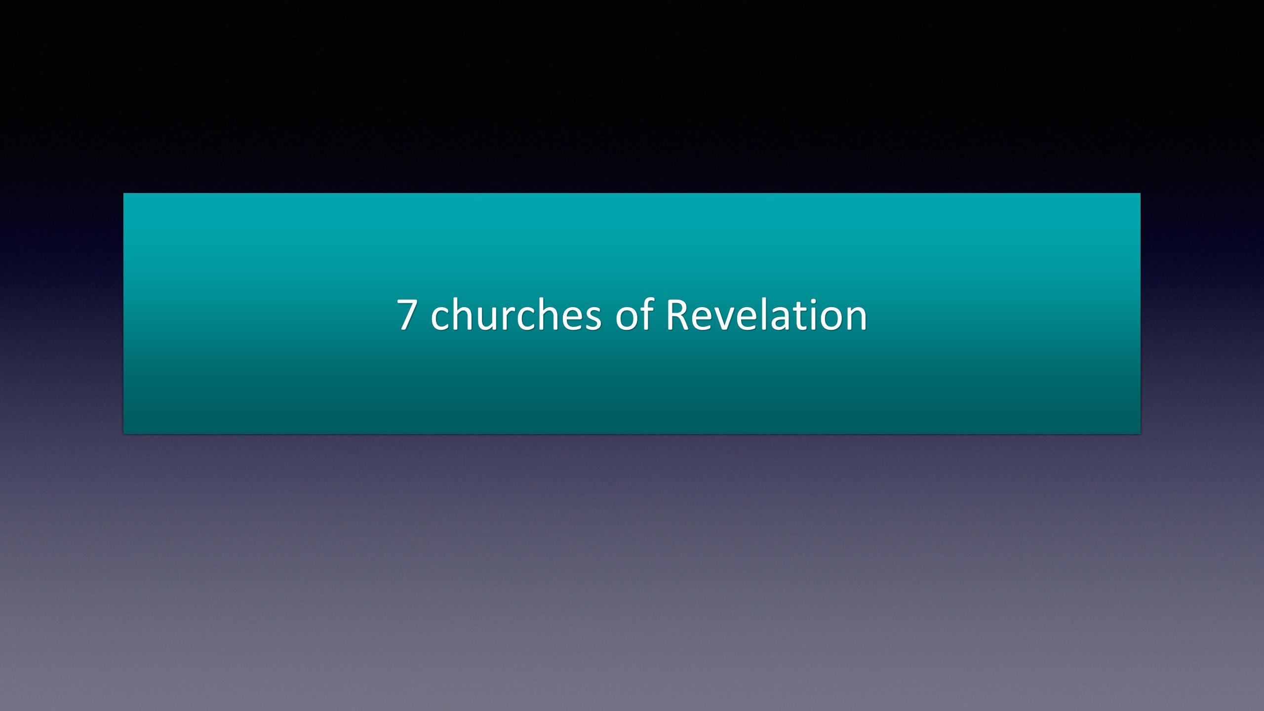 PBI Week 2 Message To The Seven Churches With The Clarks and Holmans
