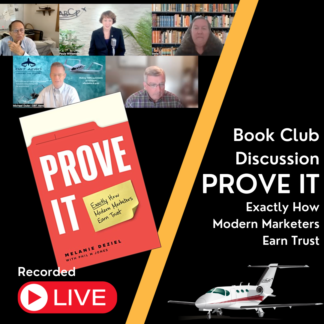 Book Club Discussion - Prove It  - Exactly how Modern Marketers Earn Trust