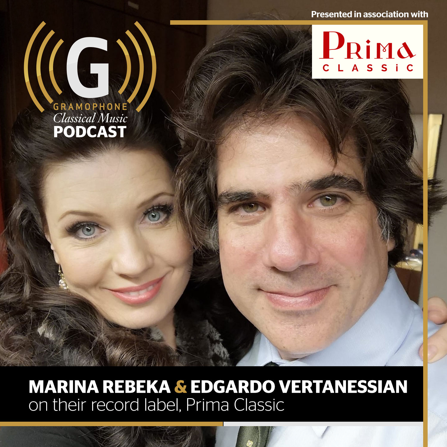 Marina Rebeka and Edgardo Vertanessian on their record label, Prima Classic