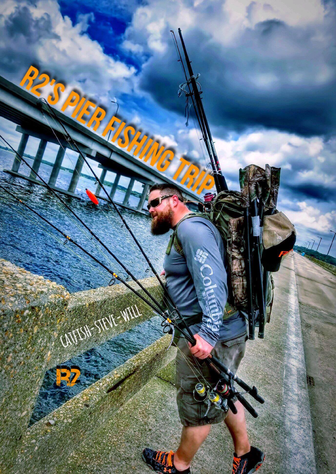 R2's Pier Fishing Trip with Catfish, Steve & Will