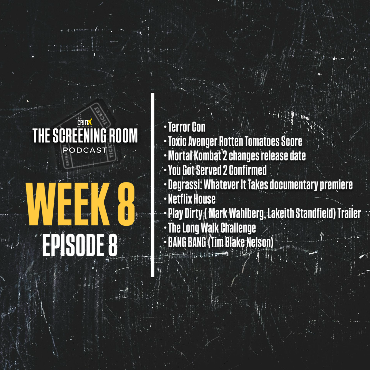 Toxic Avenger Rotten Tomato Score, You Got Served 2, Degrassi Doc, The Long Walk Challenge and more…|CritiXtv