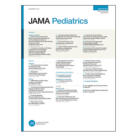 JAMA Pediatrics Editors\' Summary