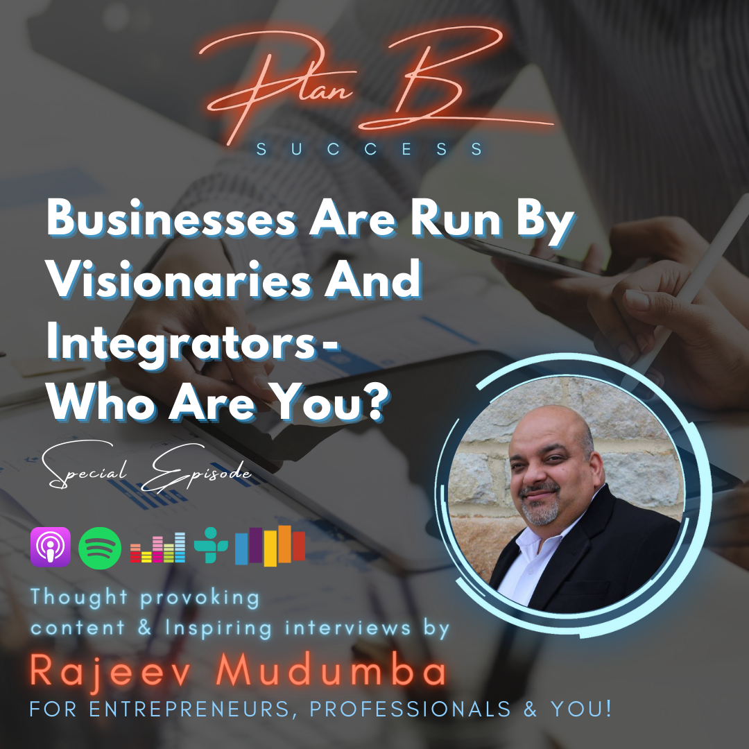 Businesses Are Run By Visionaries And Integrators  -  Who Are You?