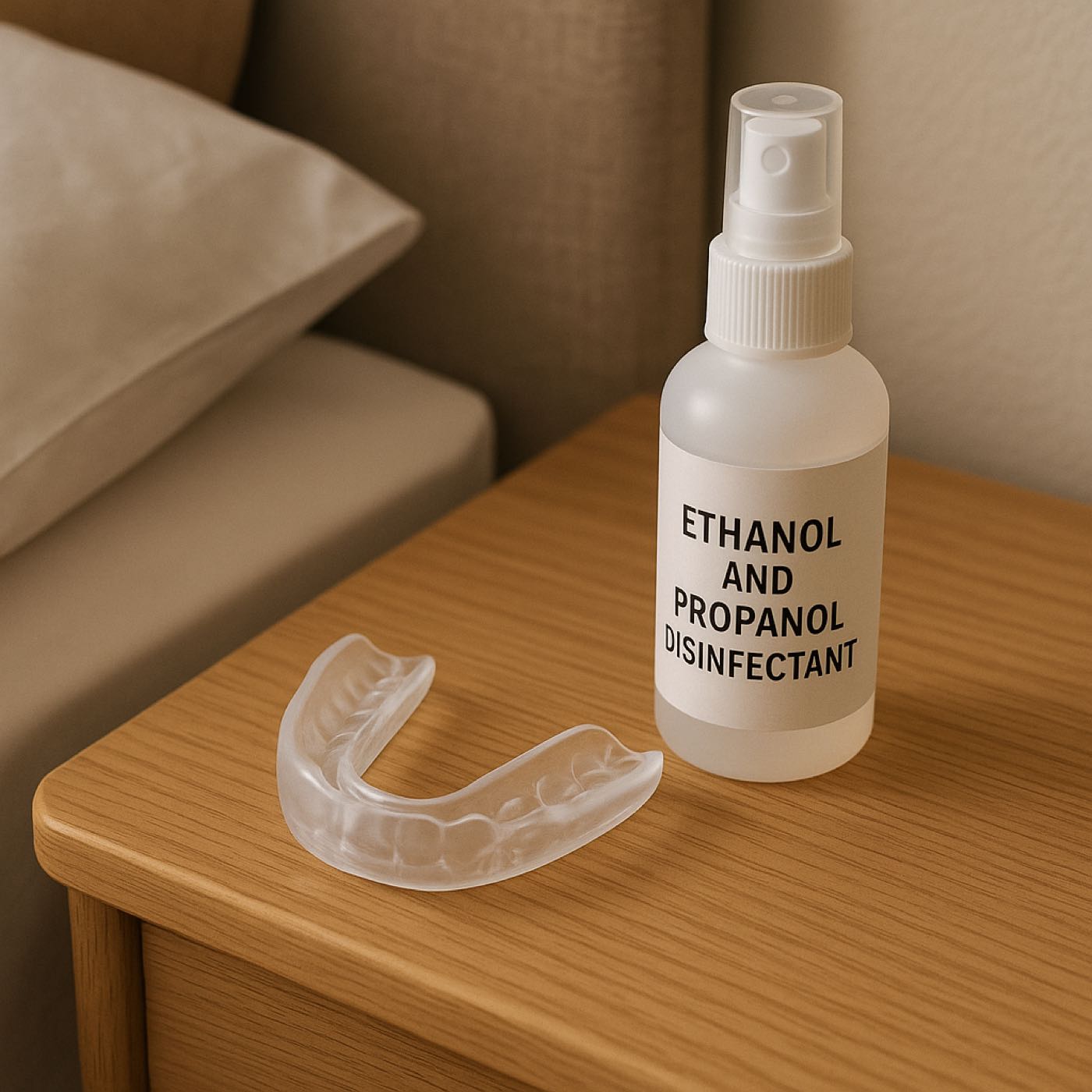 846. Spraying Mouthguard With Ethanol and Propanol