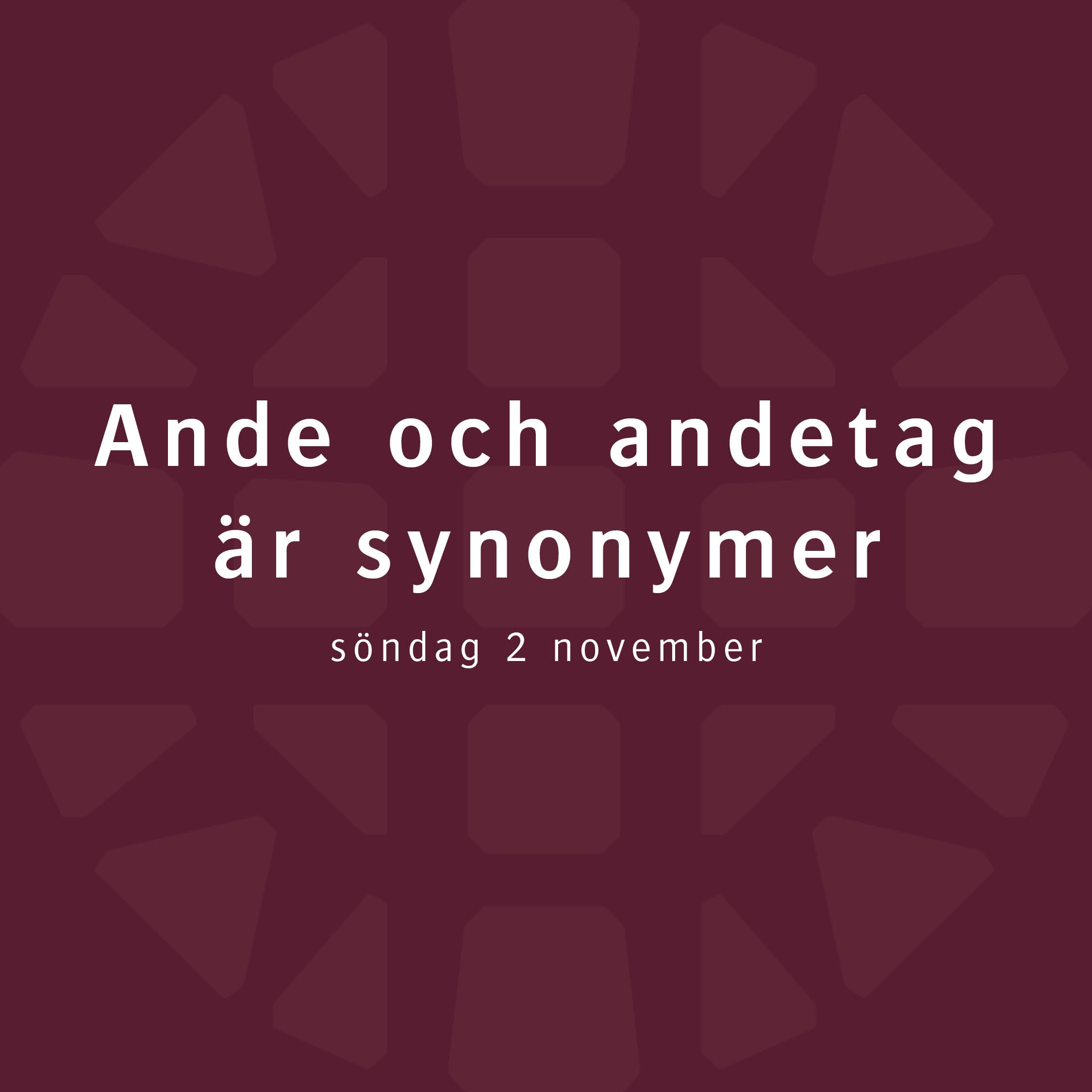 Ande och andetag är synonymer – Robert Eriksson Ande och andetag är synonymer – Robert Eriksson