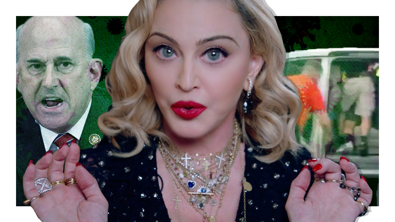 Madonna Peddles COVID Conspiracy Theory on Instagram , Anti-Mask IDIOT Gets COVID, on Flash Fried!