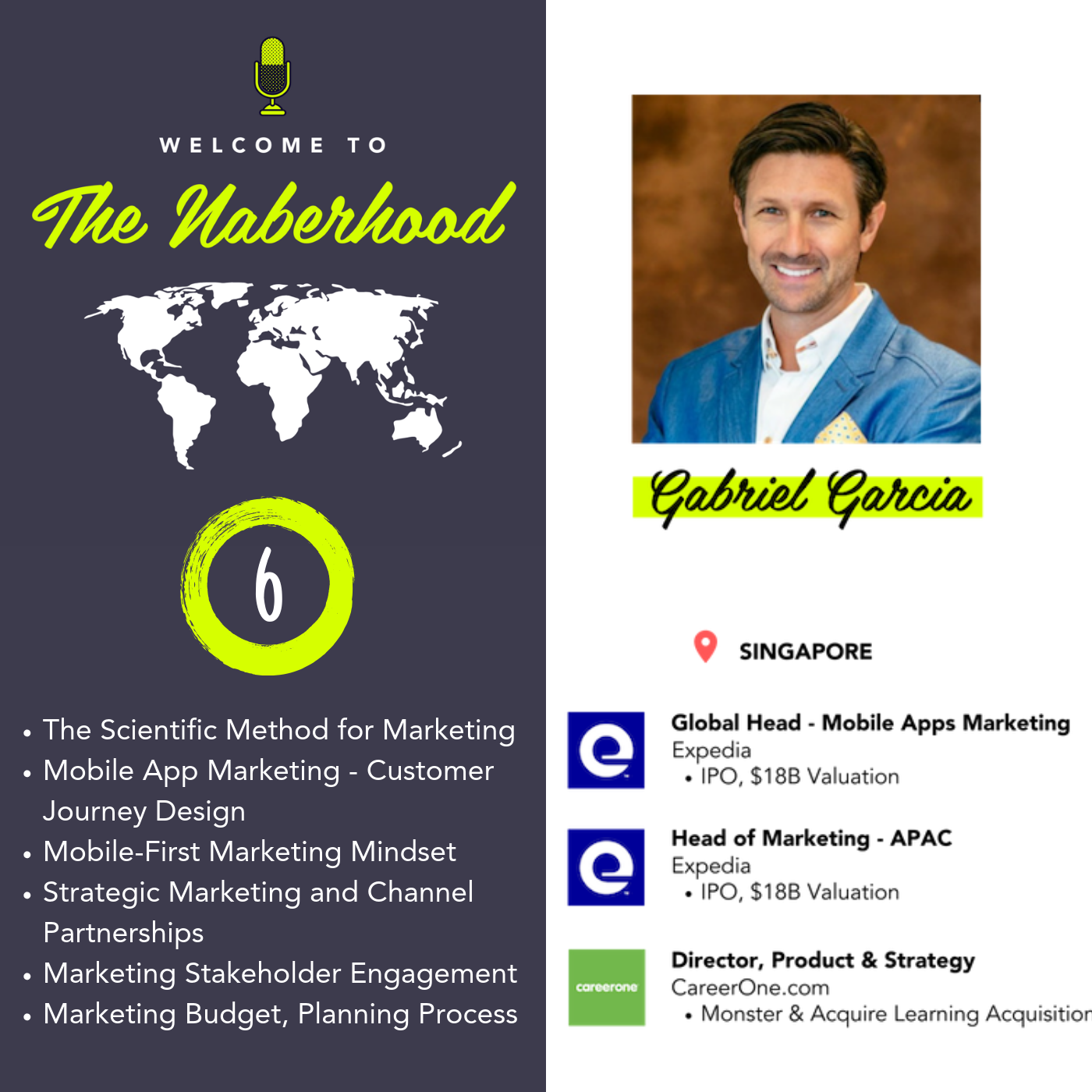 Gabriel Garcia - Global Head of Mobile Apps Marketing @Expedia, Head of Marketing - APAC @Expedia - The Scientific Method for Marketing, Mobile App Marketing - Customer Journey Design, Mobile-First Marketing Mindset, Strategic Marketing and Channel