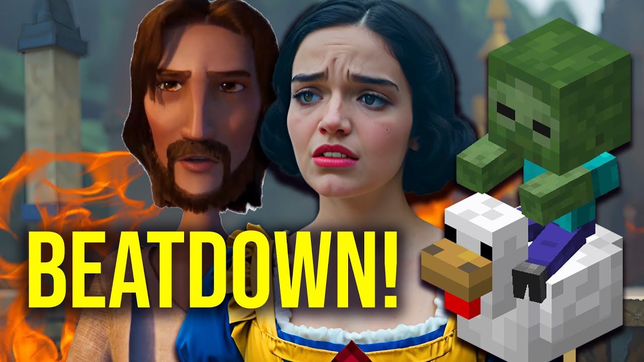 Snow White PUMMELED by Jesus and the Chicken Jockey...