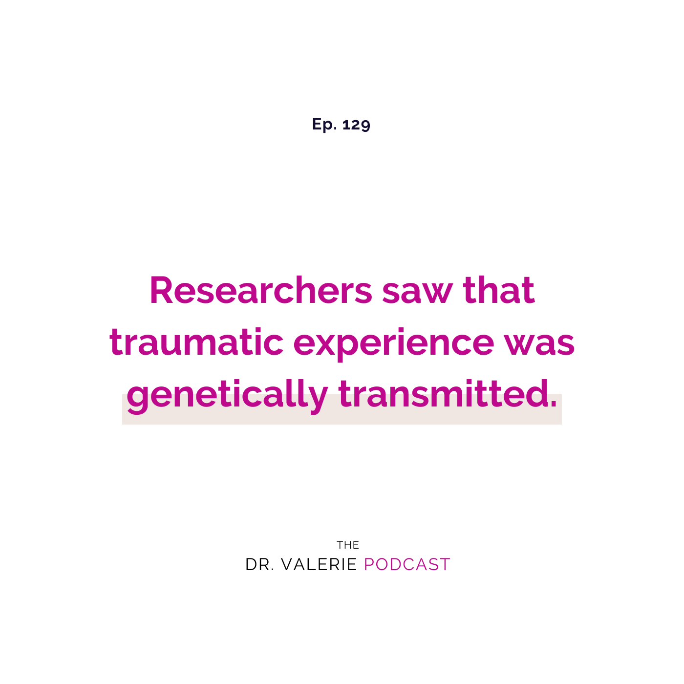 The Dr. Valerie Podcast