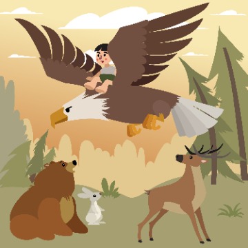 Why the Eagle Defends Americans-Storytelling Podcast for Kids:Encore
