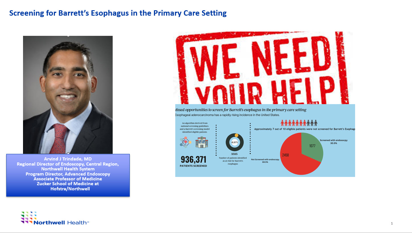 Screening for Barrett's Esophagus in the Primary Care Setting