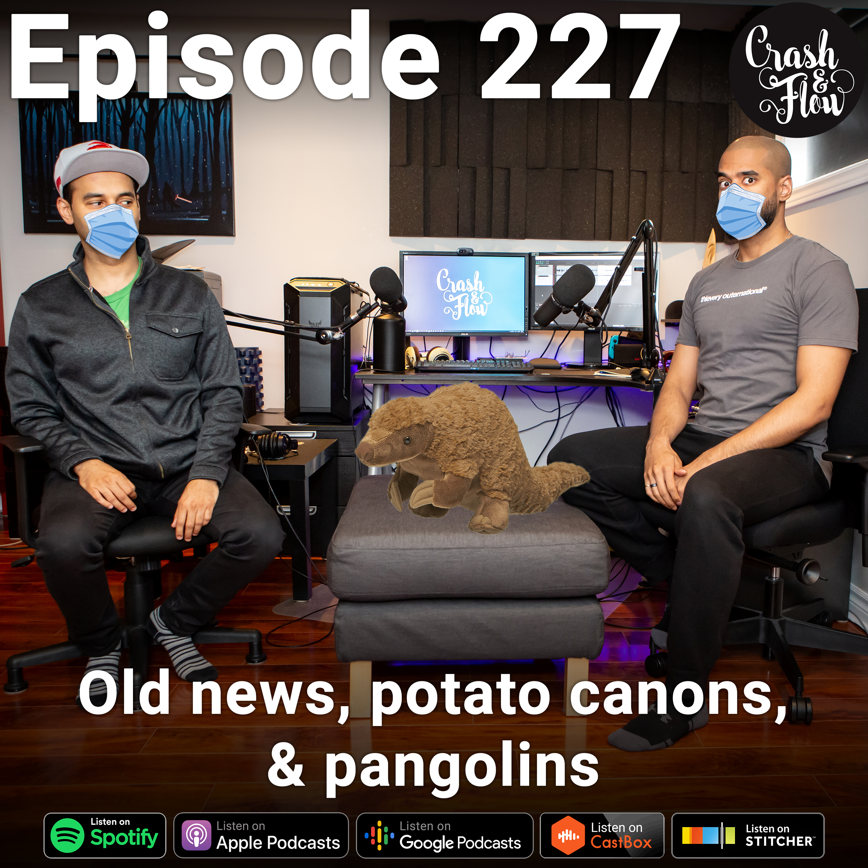 Episode 227 – Old news, potato canons, and pangolins episode artwork