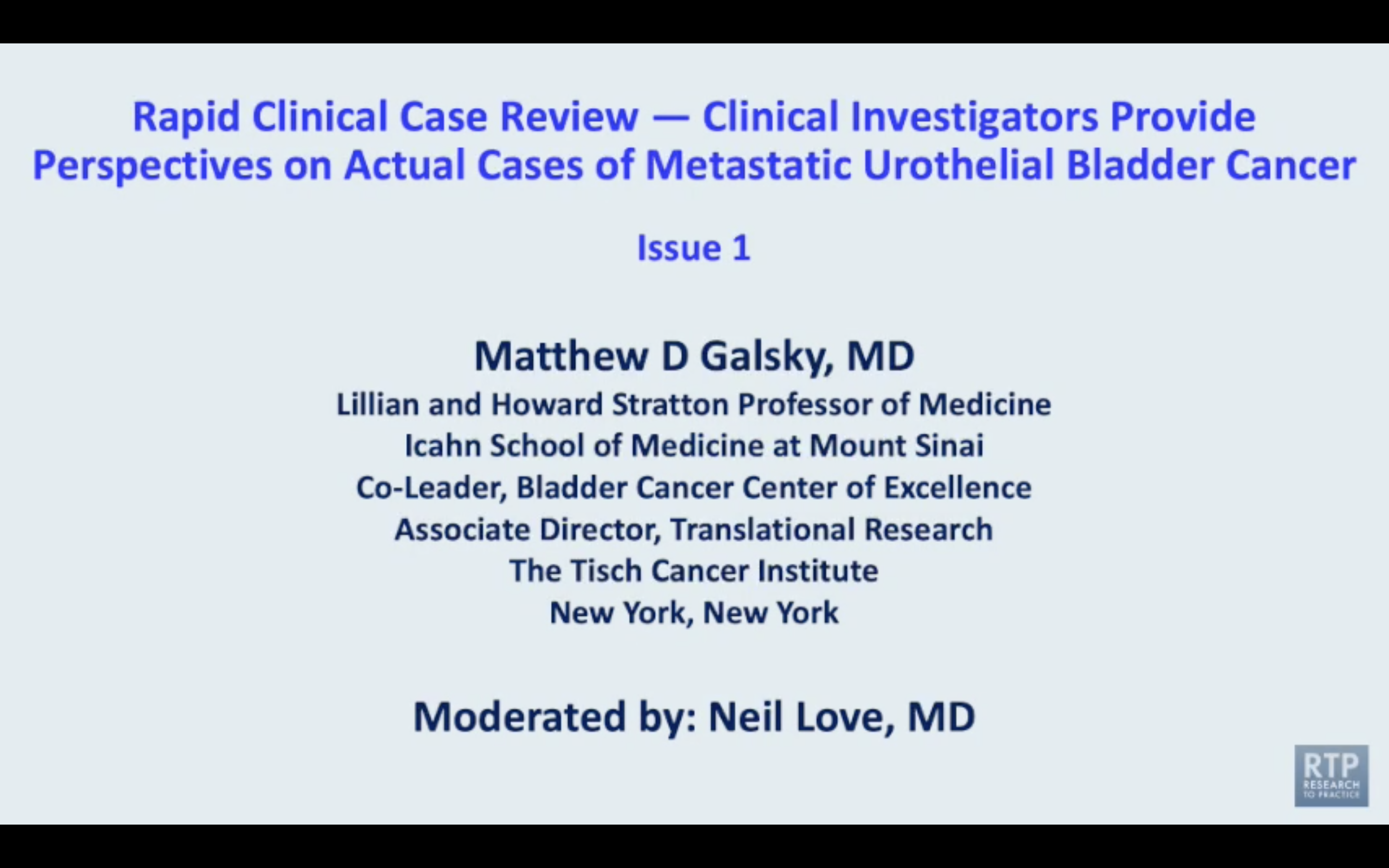 Metastatic Bladder Cancer — Rapid Case Review Issue 1