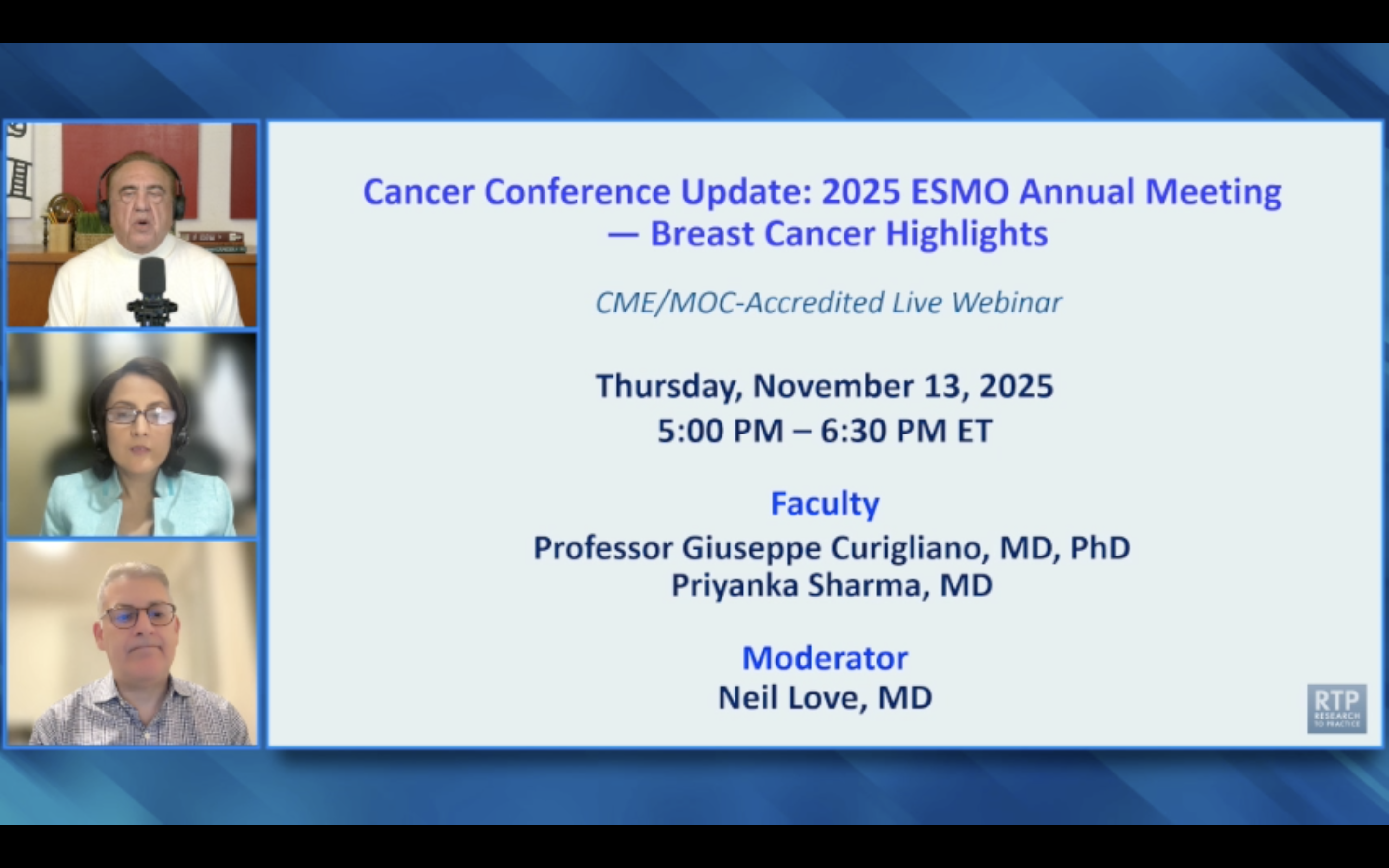 Breast Cancer — Highlights from the 2025 ESMO Annual Meeting Breast Cancer — Highlights from the 2025 ESMO Annual Meeting