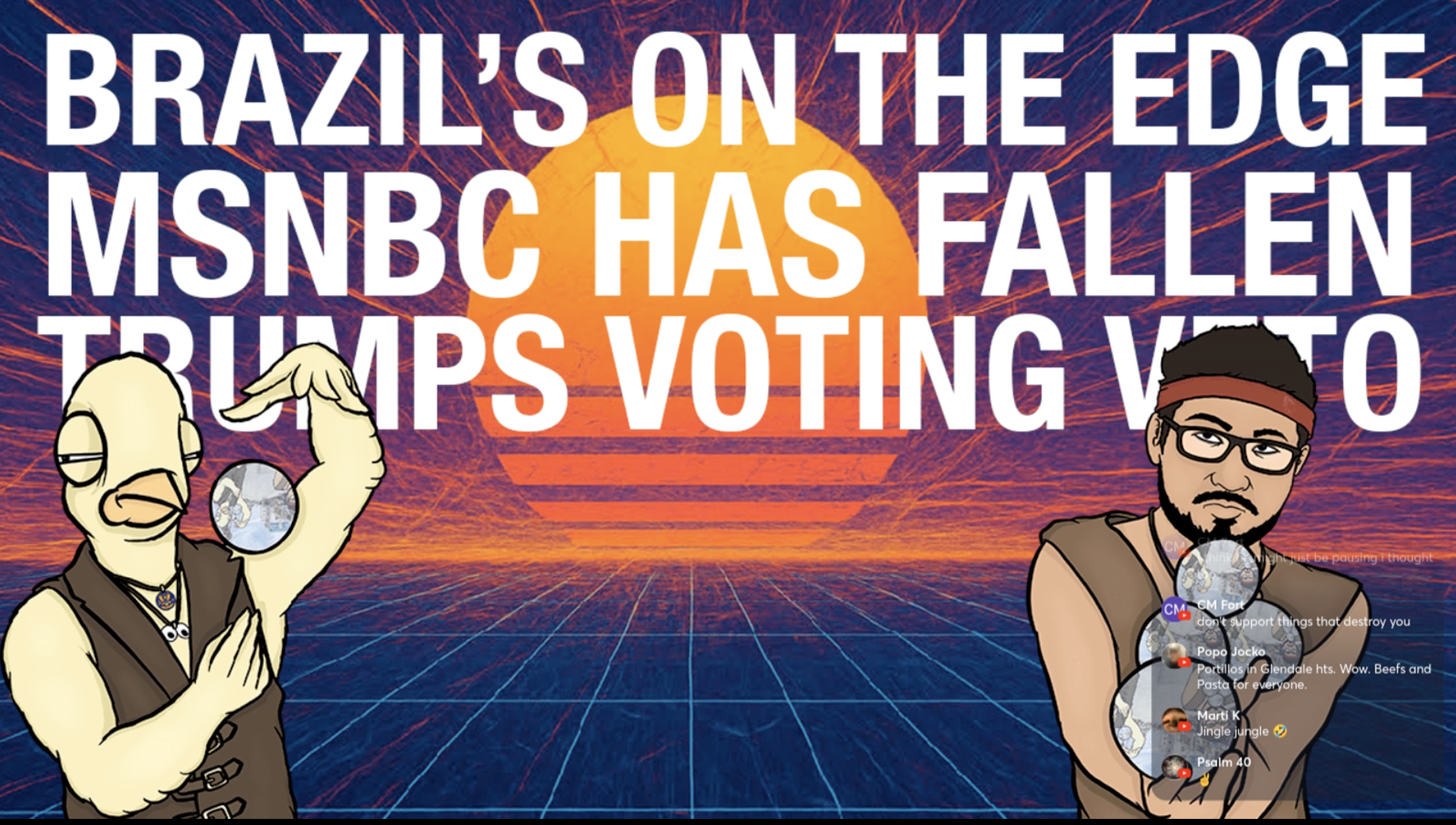 What is BRAZIL's Deal? MSNBC demolition. TRUMP veto's voting!