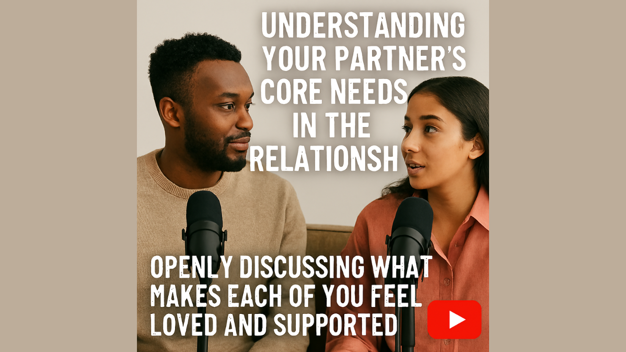 Core Needs in the Relationship: Openly Discussing What Makes Each of You Feel Love & Supported