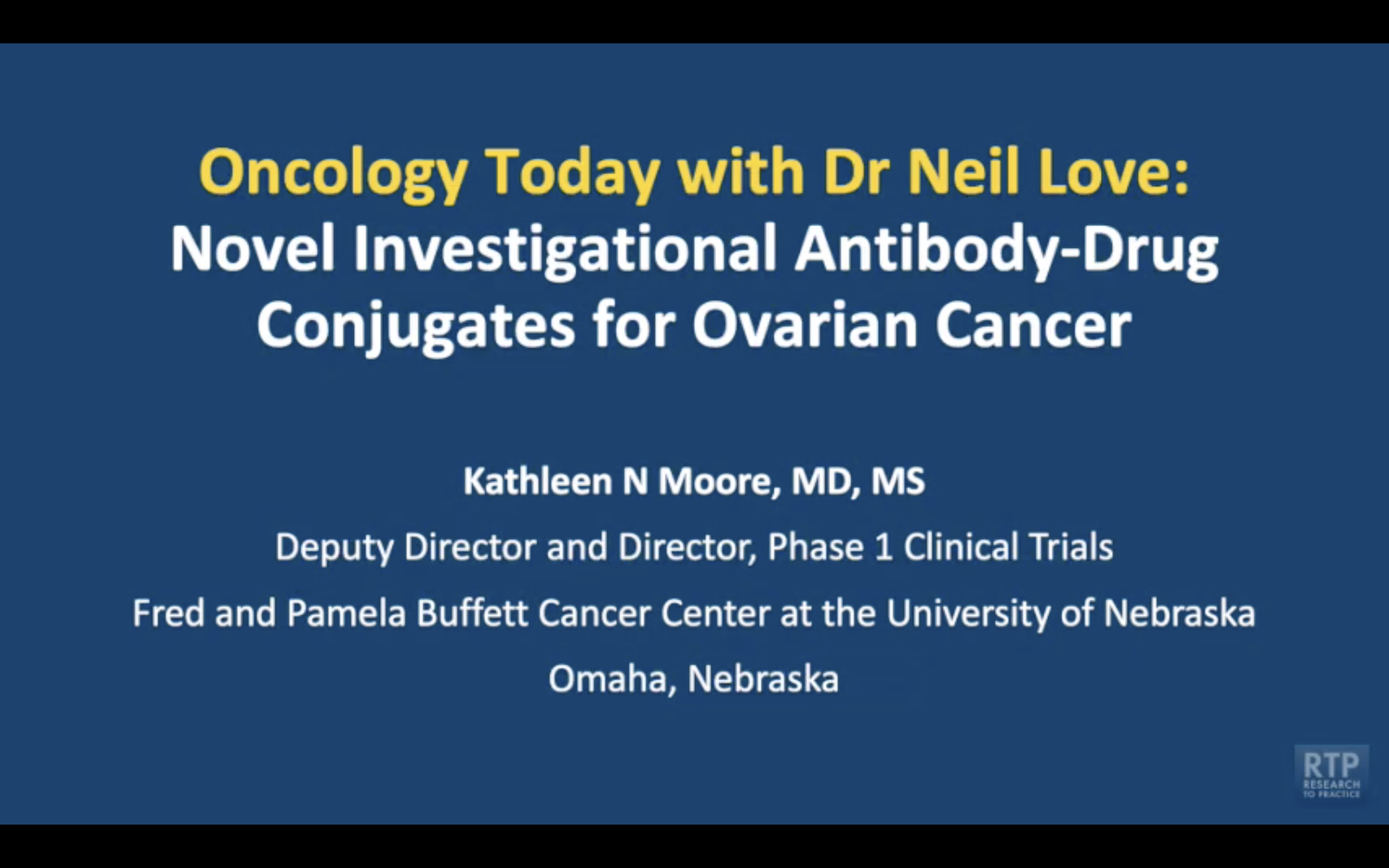 Antibody-Drug Conjugates for Ovarian Cancer — An Interview with Dr Kathleen N Moore