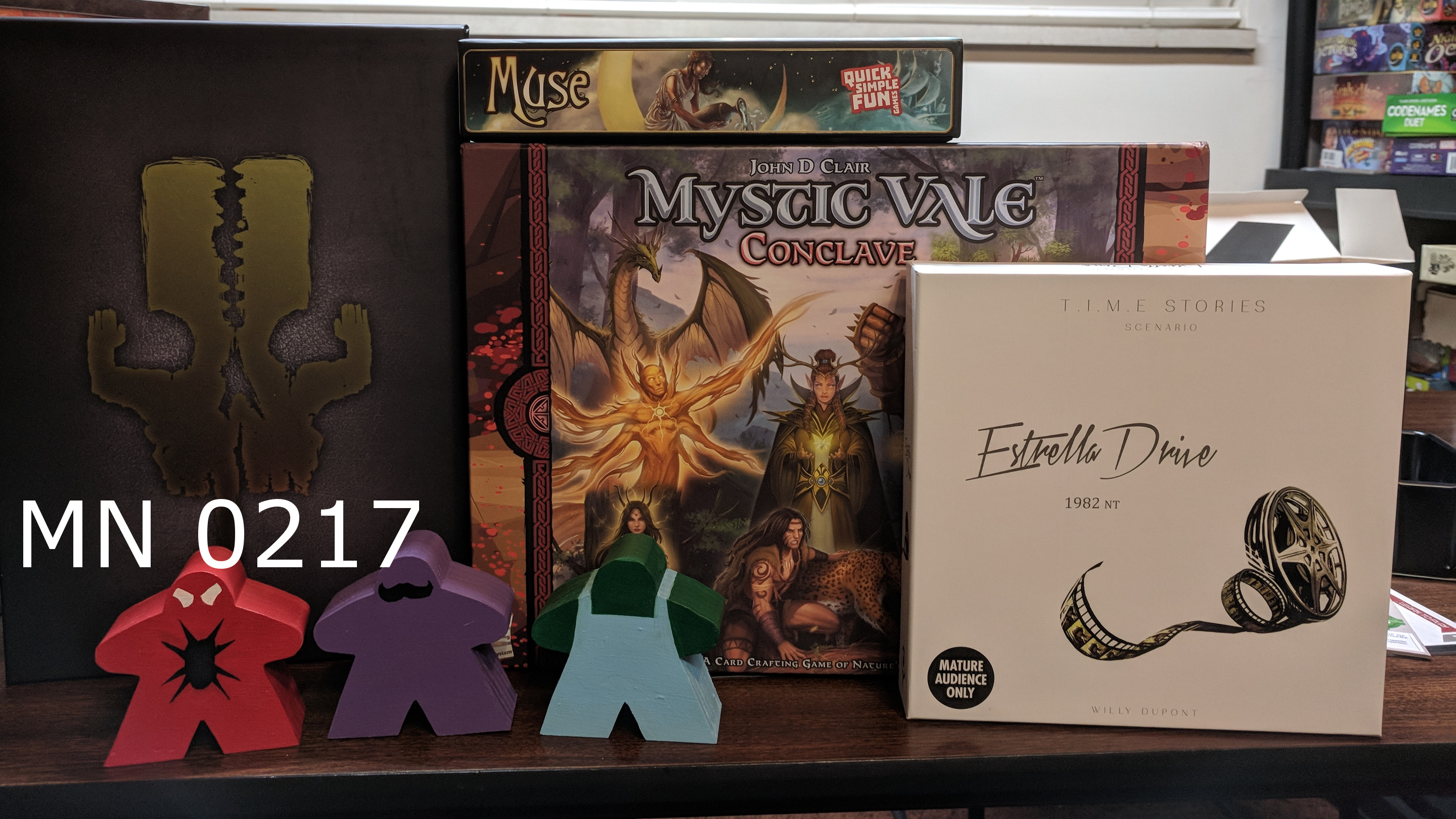 MN 0217 7th Continent, Muse, Illusion, Mystic Vale: Conclave, Time Stories: Estrella Drive