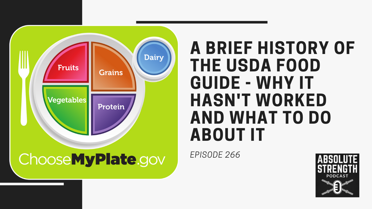 Ep 266: A Brief History of the USDA Food Guide - Why It Hasn't Worked and What to Do About It