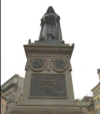 4. La statua di Giordano Bruno in Campo de' Fiori: Roma moderna contro Roma papale 4. La statua di Giordano Bruno in Campo de' Fiori: Roma moderna contro Roma papale