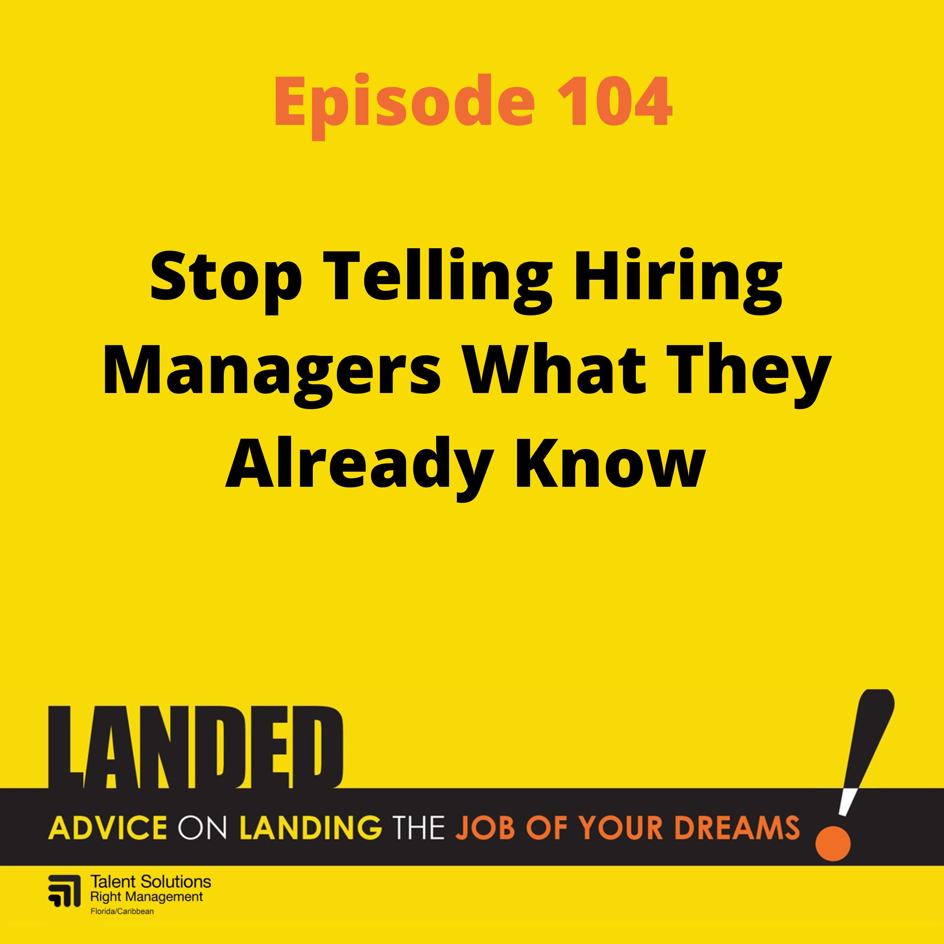 Landed! Advice on Landing the Job of Your Dreams