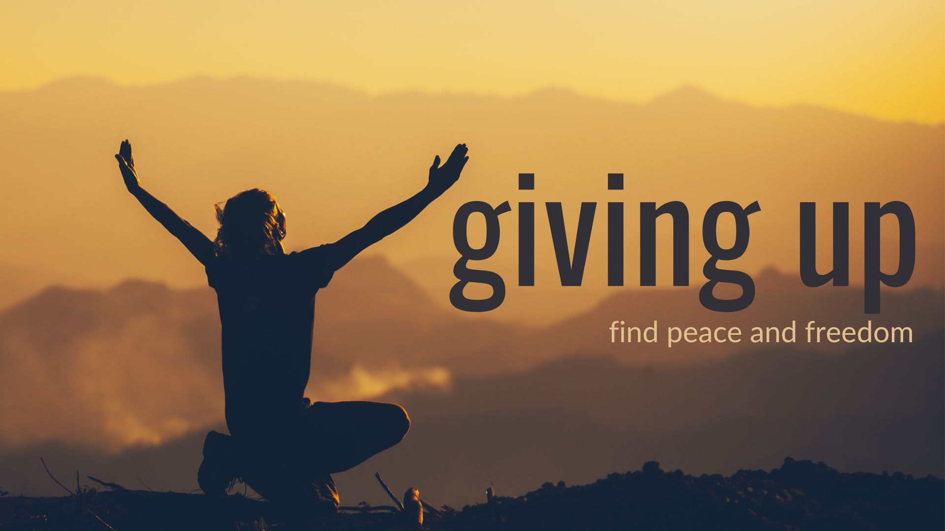 Giving Up...Anger