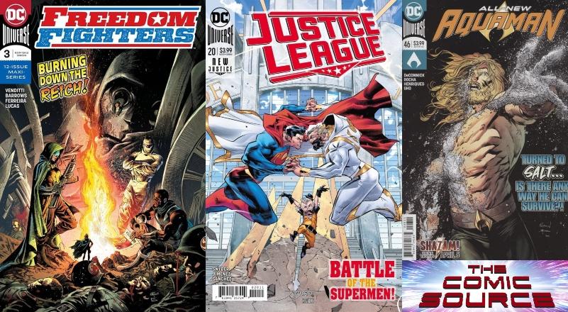 Freedom Fighters #3, Justice League #20 & Aquaman #46
