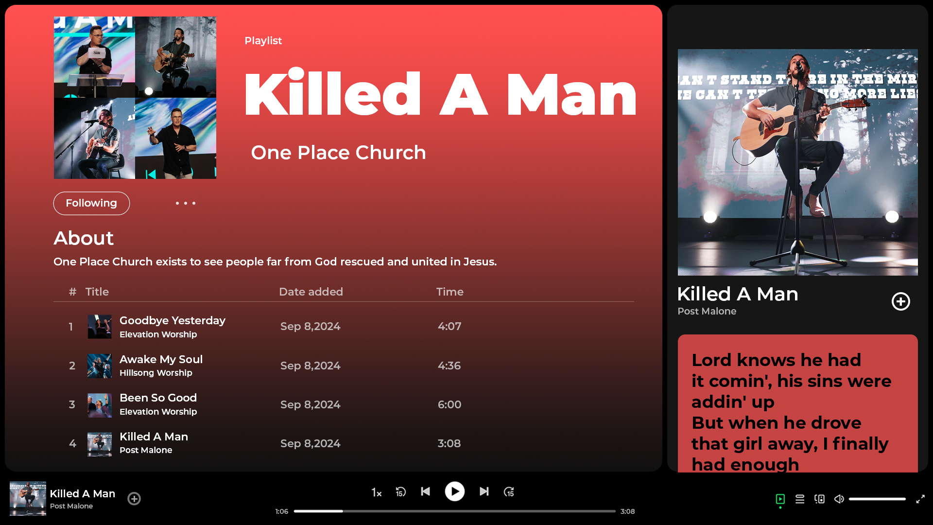 Playlist | Killed A Man
