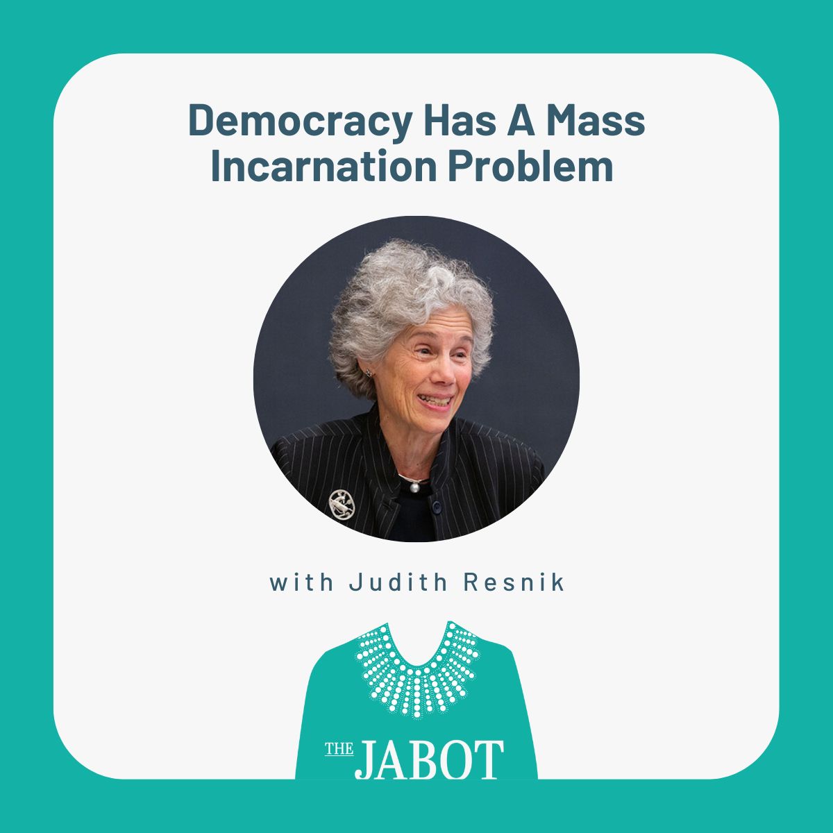 Democracy Has A Mass Incarnation Problem with Judith Resnik - Episode 212 Democracy Has A Mass Incarnation Problem with Judith Resnik - Episode 212