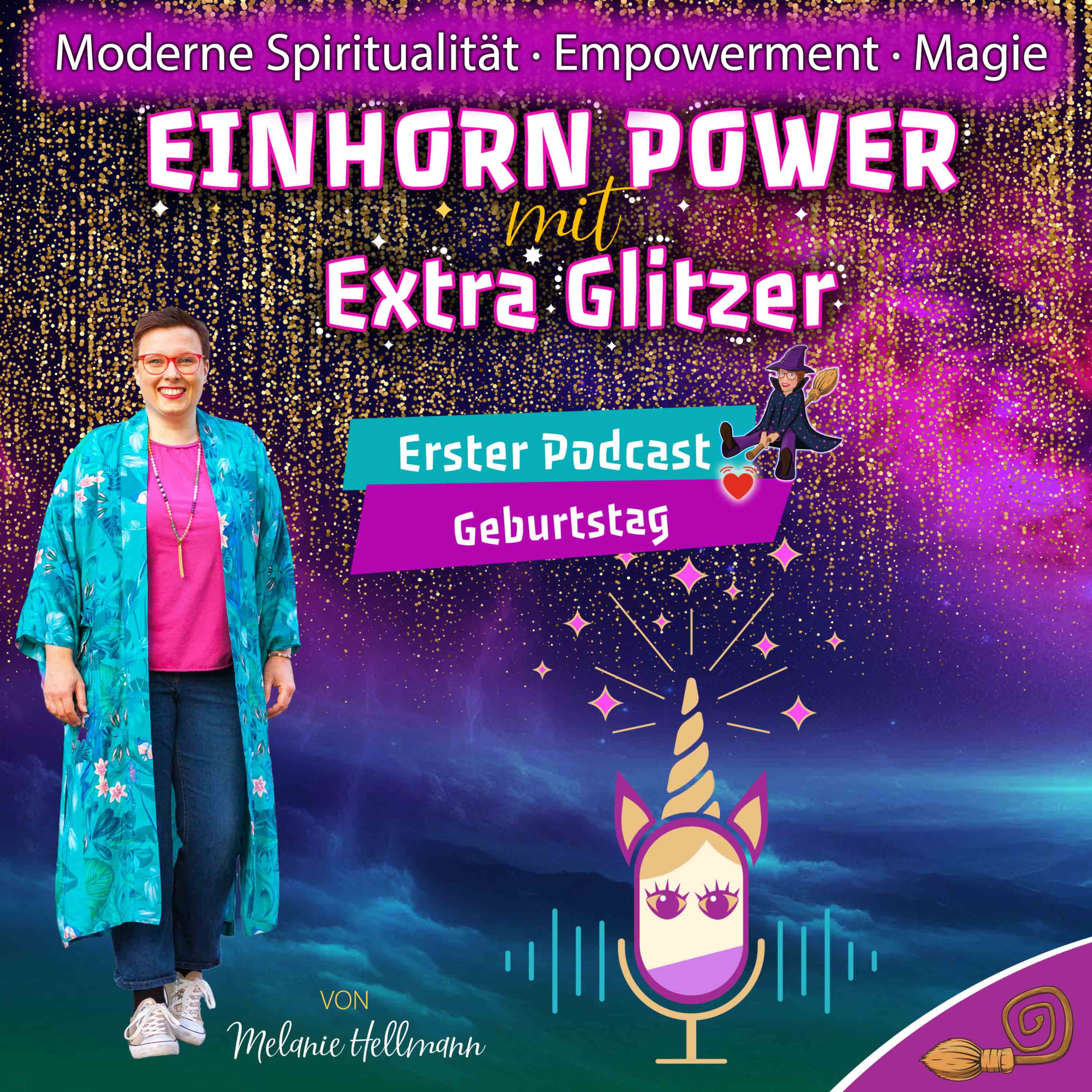 Einhorn Power mit Extra Glitzer