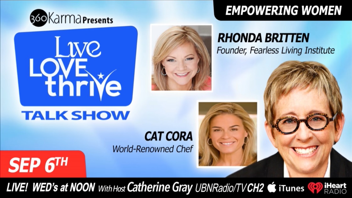 Ep. #58 What's Cooking? With Chef Cat Cora and TV/Author Rhonda Britten