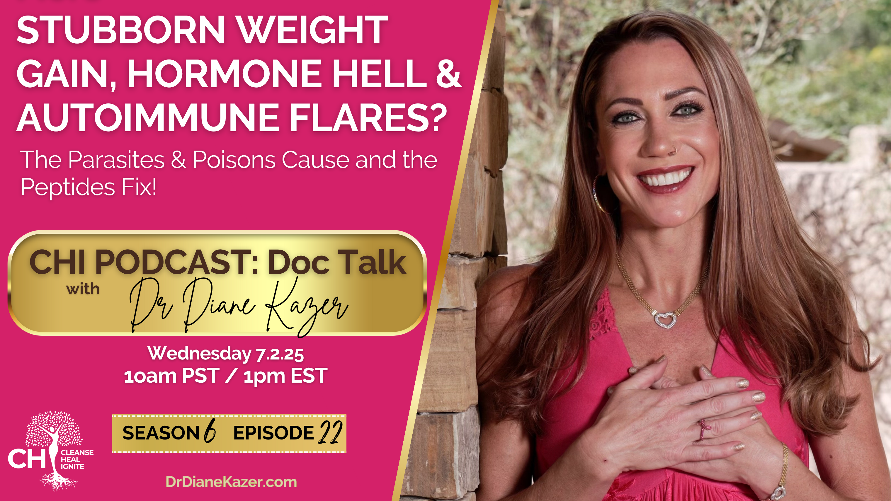 Stubborn Weight Gain, Hormone Hell & Autoimmune Flares? The Parasites & Poisons Cause & the Peptides FIX!