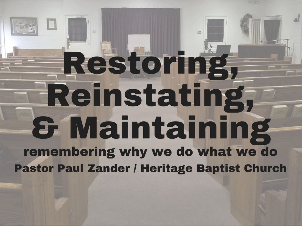 Restoring. Reinstating. Maintaining. episode artwork