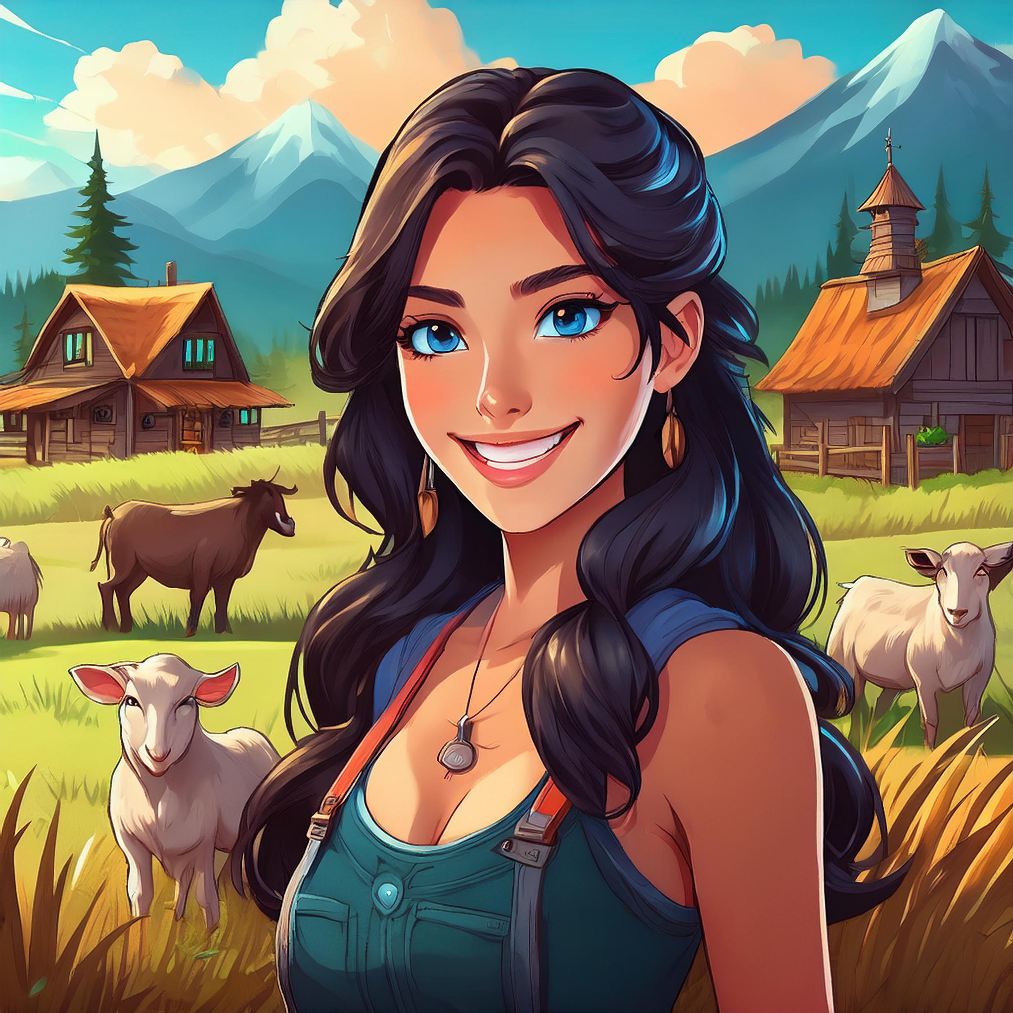 Ember's Moonlit Mountain