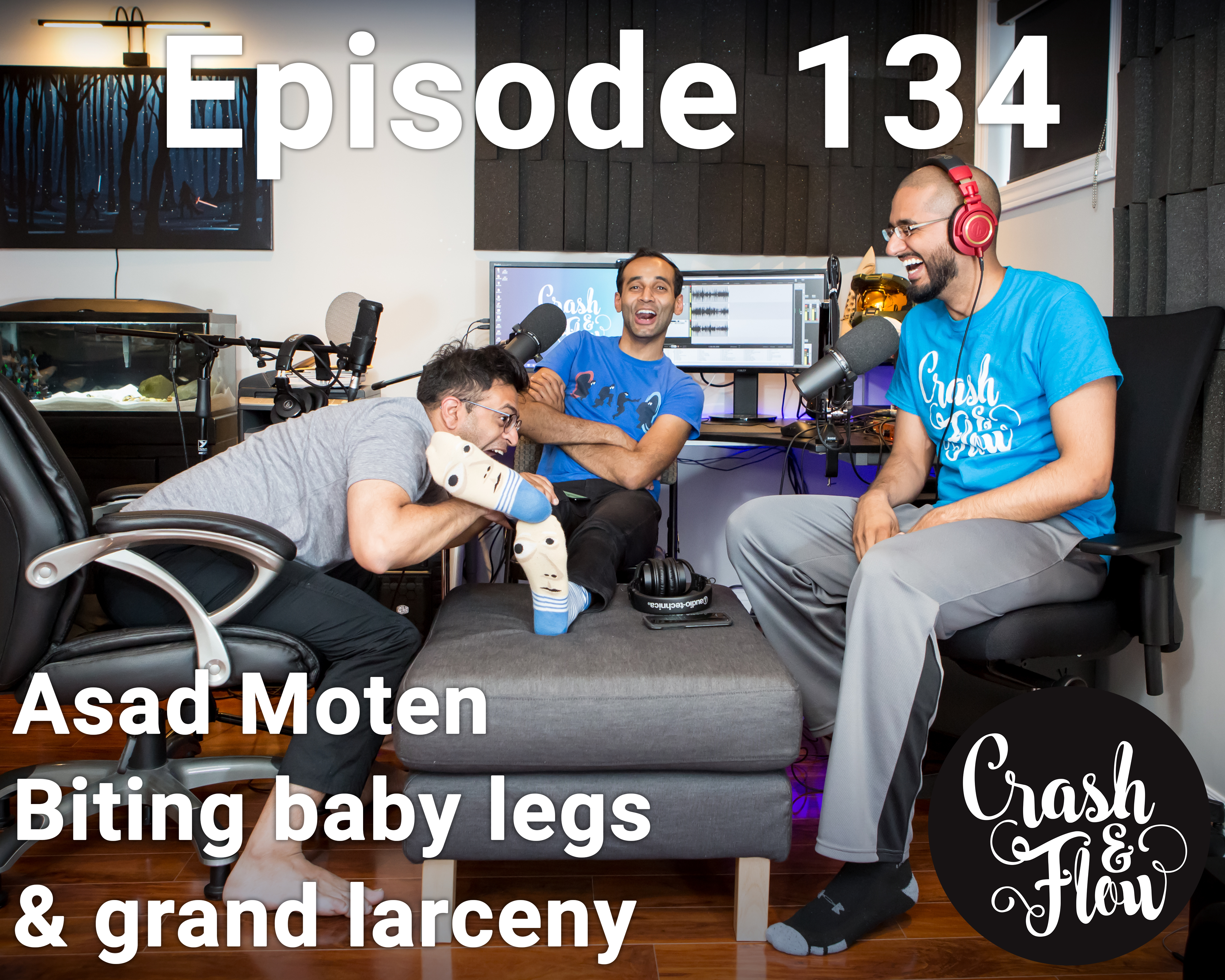 Episode 134 - Biting baby legs & grand larceny episode artwork